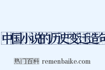中国小说的历史变迁造句是什么意思的图片